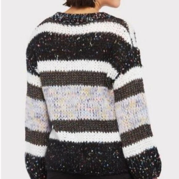 Heartloom Evereve Mariah Pullover Textured Stripe Oversized Knit Sweater Size S - Picture 12 of 12